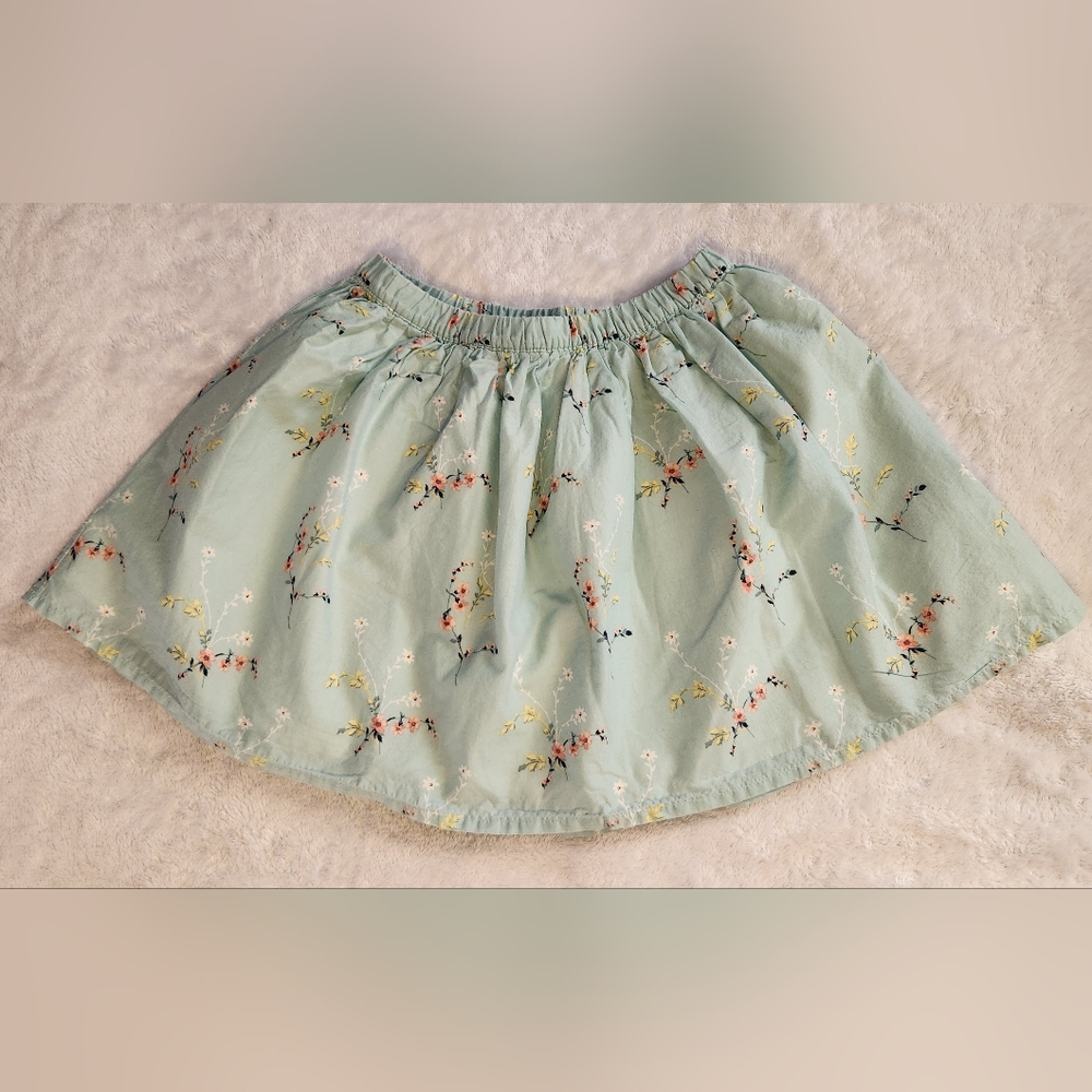 NWOT GAP Mint Floral Skirt, Size M(8) - Picture 2 of 6
